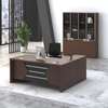 Modern Wooden Panel Desk and Chair Combo thumb 5
