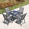 Outdoor Folding Dining Table and Chair Set thumb 0