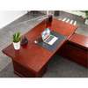 Office Desk; 1.4M Mahogany L-Shaped Office Desk thumb 5