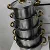 Gold handle Stainless steel cookware pots thumb 2