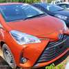 Toyota Vitz hybrid orange 2018 thumb 0