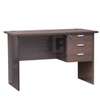 Sturdy Dark Brown Office Desk with Locking Drawers thumb 13