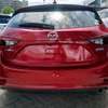 Mazda Axela hatchback red 2016 petrol thumb 9