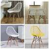 Modern Plastic Hollow-Back Dining Chair thumb 0