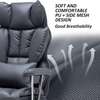 Office Chair: High Back Black Leather Executive Chair thumb 2