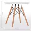 Dining Tables;White Round Dining Table In Tabaka thumb 4