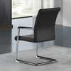 Office chars: Medium back leather executive visitor seat thumb 3