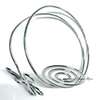 Womens Silver Flower Armlet with dangle earrings thumb 1