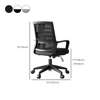Office Chair :  Black Clerical Swivel Office Chair thumb 4