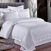 Top quality white striped pure cotton duvet covers thumb 3