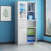 Steel Glass Doors 3 Drawers Office Cabinet With A Safe thumb 0