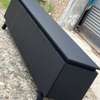 White Modern tv stand with Large Capacity Glossy Finish thumb 2