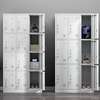 Office Cabinet: 6- Locker Gray Office Storage Cabinet thumb 4