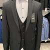 Black Stripped Designer Suit thumb 0