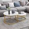 Stylish Two-Size Round Coffee and Side Tables thumb 2