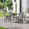 4 Chairs and 1 Round Table for Indoor-Outdoor Dining Set thumb 0
