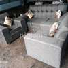 Affordable grey 6seater sofa set on sell thumb 0