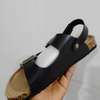Black Guoluofei Footbed Sandals Adjustable Heel Strap thumb 0