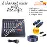 6ch mixer with free spaeaker cable specons and jack pins thumb 0