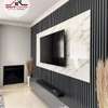 Black flutted wall panel wall unit interior design thumb 1