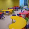 Colorful Kids Table Set Hexagonal 6 Chairs Foldable thumb 3