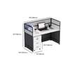 Office Workstation - 4 way modular workspace thumb 5