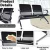 Black PU Padded Reception Bench thumb 2