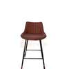 Brown Leather Non-Adjustable Counter Bar Stool thumb 10