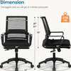 Office chair: Medium Back Black Adjustable Chair thumb 2