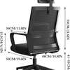 Office Chair: Ergonomic Modern Captain Mesh Seat thumb 3