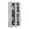 Lockable Metal 2 Glass Door Office Cabinet thumb 1