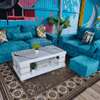 Blue Sofa Set 3-Seater 2-Seater with Ottoman thumb 2
