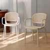 Dining Chair; Rattan Plastic Dining Home Chair thumb 0