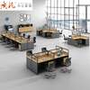 Office Desk: Commercial Office 4-Seater Workstation thumb 3