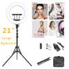 54cm/21" inches LED ring light with tripod stand adjustable brightness thumb 0