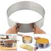 Multi 7 Layer Stainless Steel Adjustable Cake Leveler Cutter Slicer, 6-8 Inch thumb 0