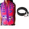 Barcelona knit scarf with leather belt combo thumb 0