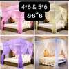 Elegant Pink Four-Poster Bed Canopy Double Size thumb 2