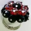 Red Flower Shaped Crystal Metal Band thumb 1