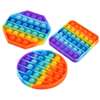 *Fidget Reliver Stress Toys Pop Rainbow Push Its Bubble Antistress Toys Simple thumb 1