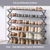 *✅6-Tier foldable Bamboo Shoe Rack stand thumb 0