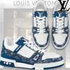 Louis Vuitton LV Monogram Blue Denim Trainer Sneaker thumb 0