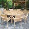 Mahogany /Mvule outdoors dining table and chairs thumb 1