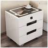 2 Drawer Fingerprint Lock Smart Bedside Table thumb 0