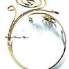 Womens Gold Tone Armlet with golden earrings thumb 3