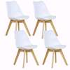 Padded Eames Chair with wooden legs thumb 0