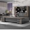 Office Desk;   2.4M L-Shaped Gray Top Executive Desk thumb 8