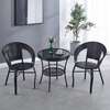 Chic Indoor Outdoor Rattan Set with Cushioned Comfort thumb 1