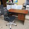 Executive office desk with a  swivel chair thumb 1