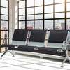 3 Person Leather Reception Office Bench thumb 11